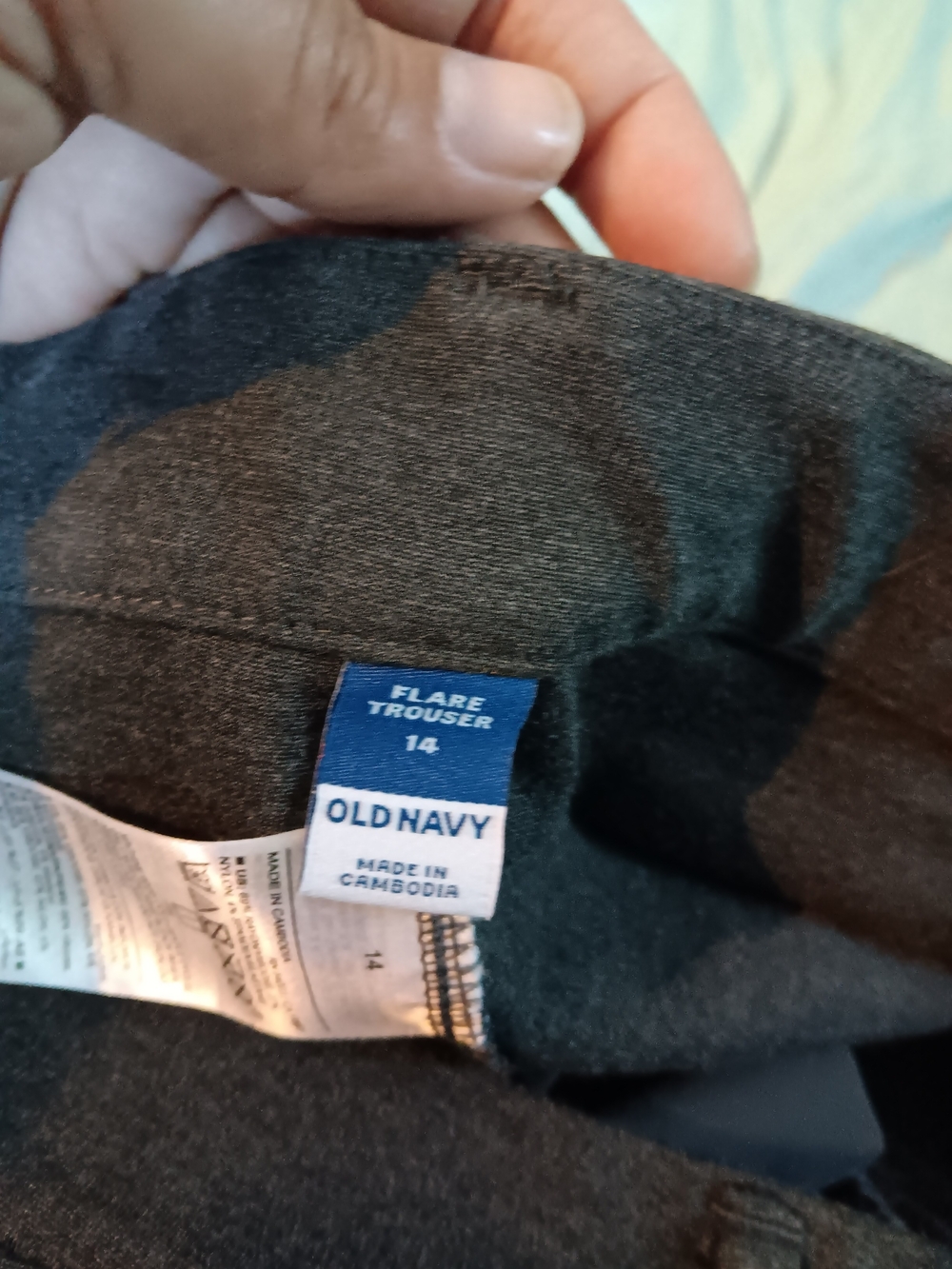 Old Navy Flare Trouser Size 14 in Dark Gray